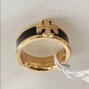 New Tory Burch Ring Logo Ring